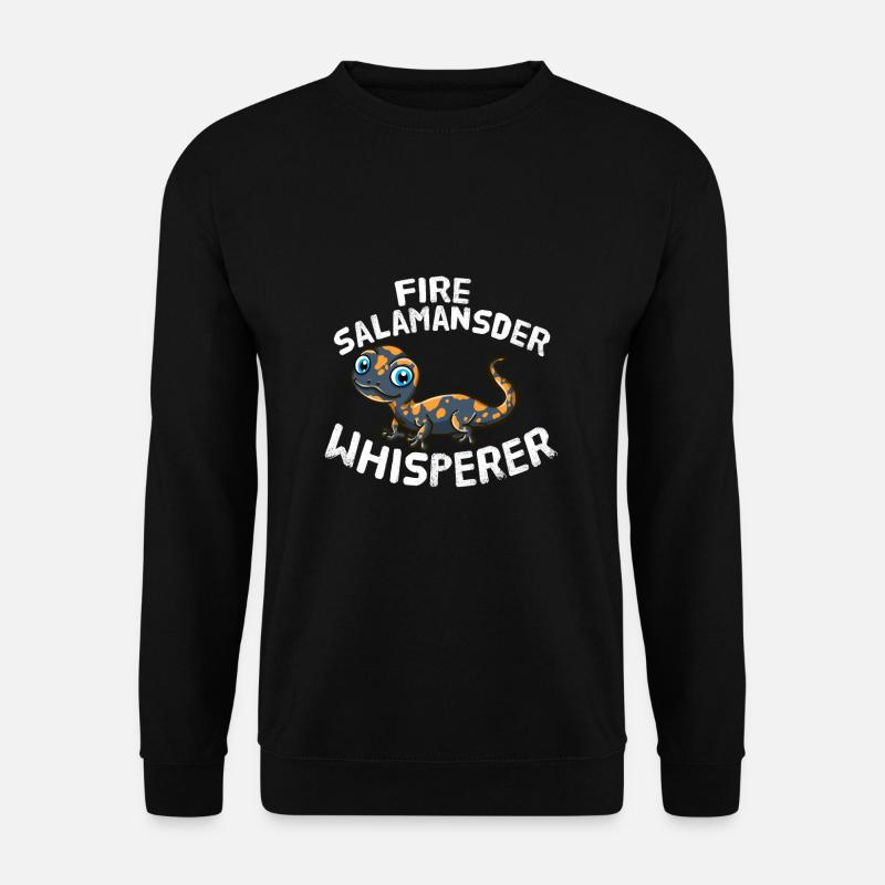 Fire Salamander Whisperer Feuersalamander Reptil - Unisex Pullover - Schwarz