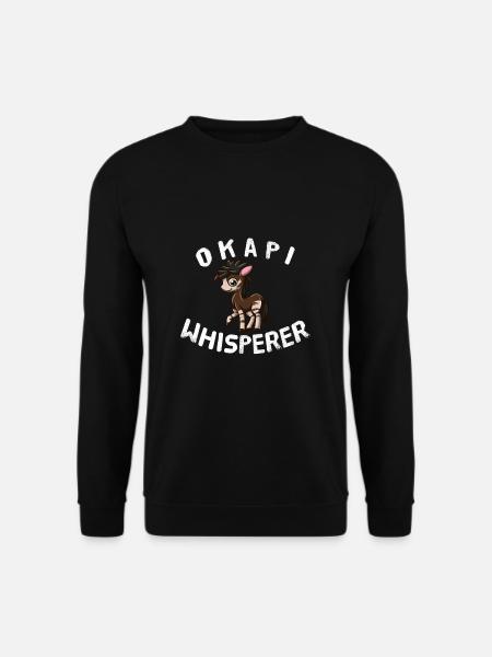 Funny Okapi Lover Okapi Whisperer - Unisex Sweatshirt - black