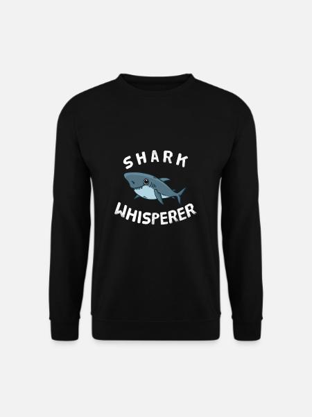 Shark Whisperer Haie Shark Week Weißer Hai - Unisex Pullover - Schwarz