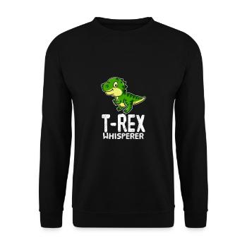 T-Rex Whisperer T Rex Dinosaure Tyrannosaure - Sweat-shirt Unisexe - noir - Devant - Alina (178cm) & Michal (187cm)
