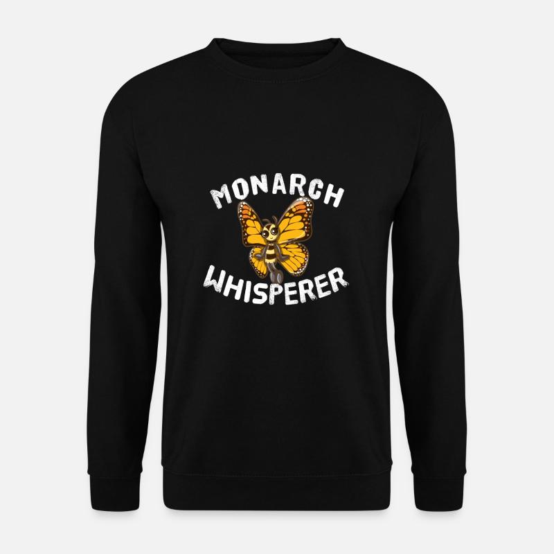 Monarque Chuchoteur Monarque Papillon - Sweat-shirt Unisexe - noir