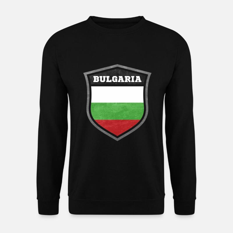 Bulgarien Schild Logo Emblem - Unisex Pullover - Schwarz