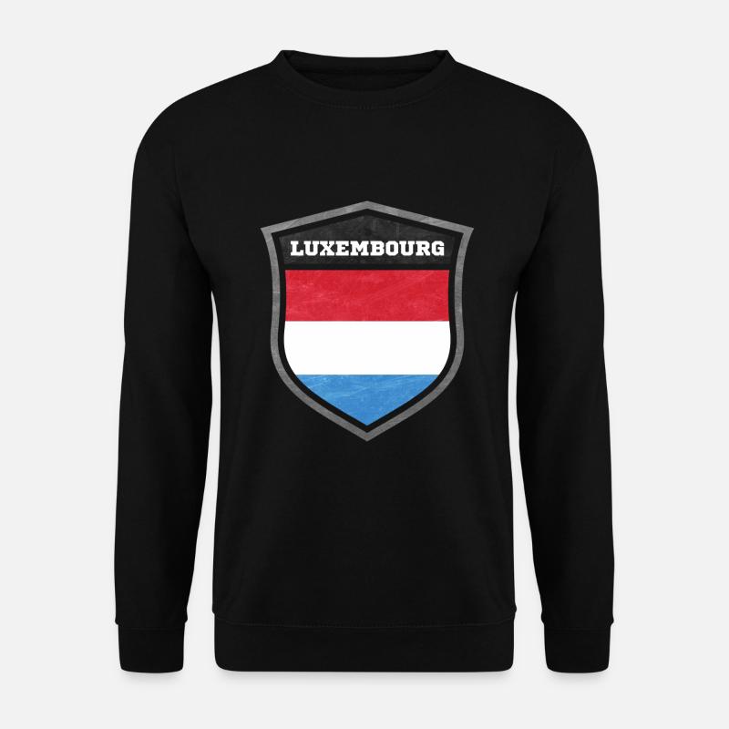 Luxemburg Schild Logo Emblem - Unisex Pullover - Schwarz