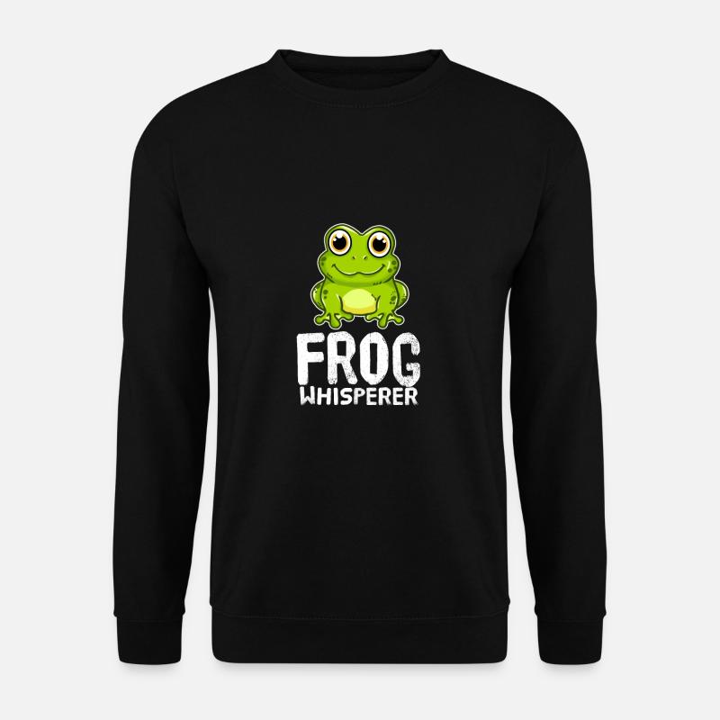 Funny Frog Lover Frog Whisperer - Unisex Sweatshirt - black