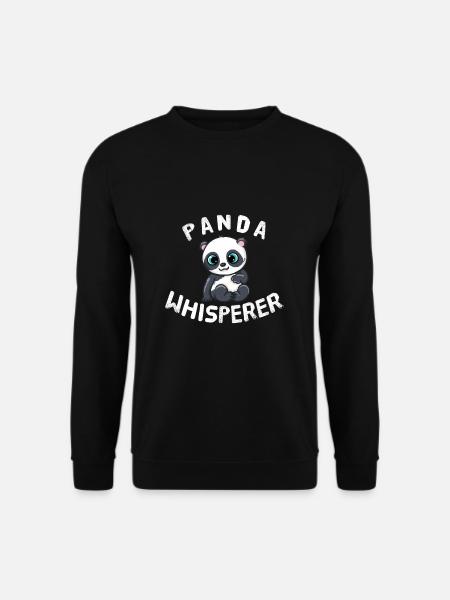 Funny Panda Lover Panda Whisperer - Unisex Sweatshirt - black