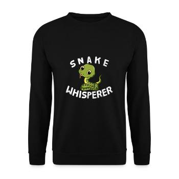 Serpents Chuchoteurs Animaux Amoureux des animaux Serpents - Sweat-shirt Unisexe - noir - Devant - Alina (178cm) & Michal (187cm)