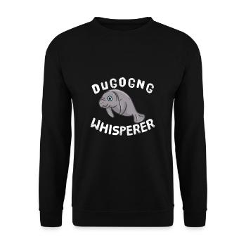 Seekuh Whisperer Tiere Tierliebhaber Seekuh - Unisex Pullover - Schwarz - Vorne - Alina (178cm) & Michal (187cm)