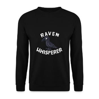 Raben Whisperer Tiere Tierliebhaber Raben - Unisex Pullover - Schwarz - Vorne - Alina (178cm) & Michal (187cm)