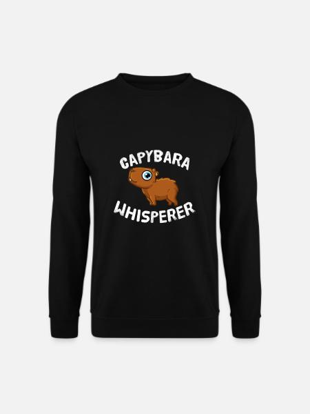 Funny Capybara Lover Capybara Whisperer - Unisex Sweatshirt - black