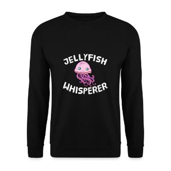 Méduses Chuchoteurs Animaux Amoureux des animaux Méduses Méduses - Sweat-shirt Unisexe - noir - Devant - Alina (178cm) & Michal (187cm)