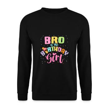 Crème glacée Frère Fête d’anniversaire Gaufrier - Sweat-shirt Unisexe - noir - Devant - Alina (178cm) & Michal (187cm)