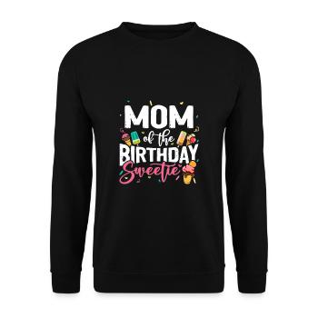 Ice Cream Party Maman Anniversaire B-Day - Sweat-shirt Unisexe - noir - Devant - Alina (178cm) & Michal (187cm)