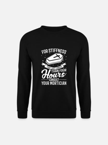 Lustige Sprüche Bestatter Totengräger Sarkasmus - Unisex Pullover - Schwarz