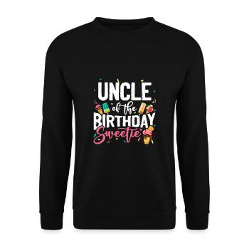 Crème glacée Oncle Fête d’anniversaire Neveu Nièce Crème glacée - Sweat-shirt Unisexe - noir - Devant - Alina (178cm) & Michal (187cm)