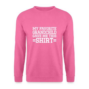 Lustige Sprüche Oma Opa Beste Großeltern Enkel - Unisex Pullover - Pink - Vorne