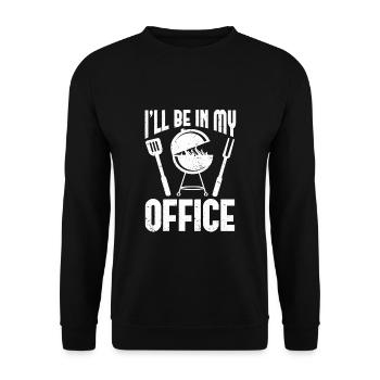 Bbq Barbecue Amateurs Grillades Dictons Griller - Sweat-shirt Unisexe - noir - Devant - Alina (178cm) & Michal (187cm)
