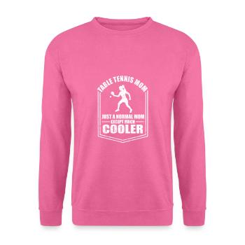 Tischtennis Mama Lustige Mutter Sprüche Muttertag - Unisex Pullover - Pink - Vorne