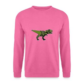 Origami Japan Faltkunst Papier T-Rex Japanisch - Unisex Pullover - Pink - Vorne