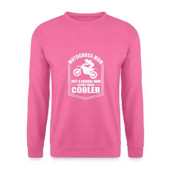 Motocross Mama Lustige Mutter Sprüche Muttertag - Unisex Pullover - Pink - Vorne
