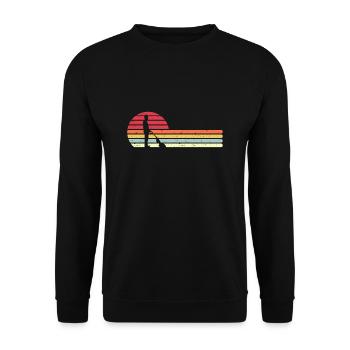 Aspirateur Ménage Ménage Ménage Femme au foyer Hausmann - Sweat-shirt Unisexe - noir - Devant - Alina (178cm) & Michal (187cm)