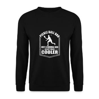 Pimple Ball Papa Drôle Père Dictons Fête des Pères - Sweat-shirt Unisexe - noir - Devant - Alina (178cm) & Michal (187cm)