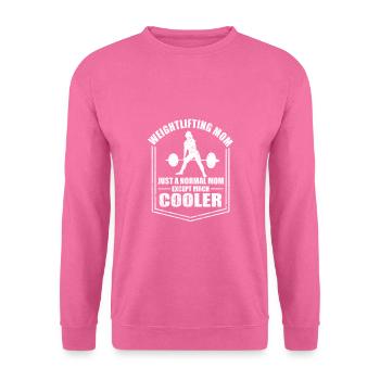 Gewichtheben Mama Lustige Mutter Sprüche Muttertag - Unisex Pullover - Pink - Vorne