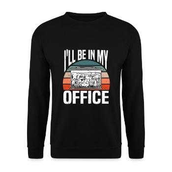 Aquarist Aquarium Fischzucht Fische Fischliebhaber - Unisex Pullover - Schwarz - Vorne - Alina (178cm) & Michal (187cm)