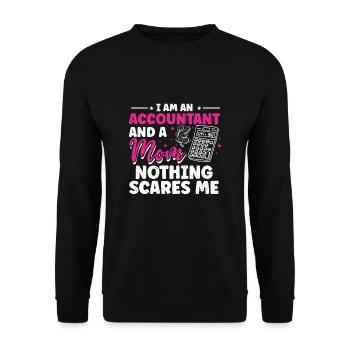 Drôles de comptables Dictons Impôts - Sweat-shirt Unisexe - noir - Devant - Alina (178cm) & Michal (187cm)