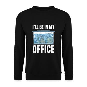 Aquarist Aquarium Fischzucht Fische Fischliebhaber - Unisex Pullover - Schwarz - Vorne - Alina (178cm) & Michal (187cm)