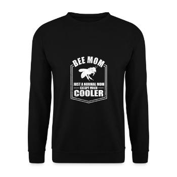 Imkern Mama Lustige Mutter Sprüche Muttertag - Unisex Pullover - Schwarz - Vorne - Alina (178cm) & Michal (187cm)