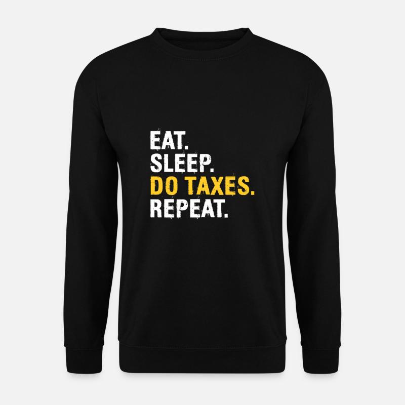 Lustige Buchhalter Sprüche Finanzamt Steuern - Unisex Pullover - Schwarz
