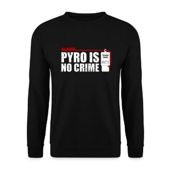 Pyro n'est pas un feu d'artifice de crime - Sweat-shirt Unisexe - noir - Devant - Alina (178cm) & Michal (187cm)