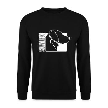 Schwarzwildbracke Profil Hunde Jagdhund Wilsigns - Unisex Pullover - Schwarz - Vorne - Alina (178cm) & Michal (187cm)