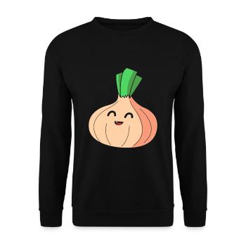 Zwiebel - Unisex Pullover - Schwarz - Vorne - Alina (178cm) & Michal (187cm)