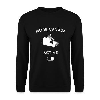 Mode Canada activé - Sweat-shirt Unisexe - noir - Devant - Alina (178cm) & Michal (187cm)