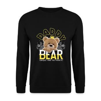 Papa Papa Cool - Unisex Pullover - Schwarz - Vorne - Alina (178cm) & Michal (187cm)