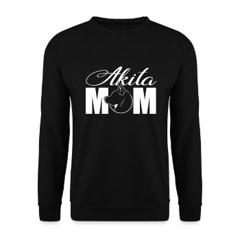 Akita Profil Maman Chiens Chien Wilsigns - Sweat-shirt Unisexe - noir - Devant - Alina (178cm) & Michal (187cm)