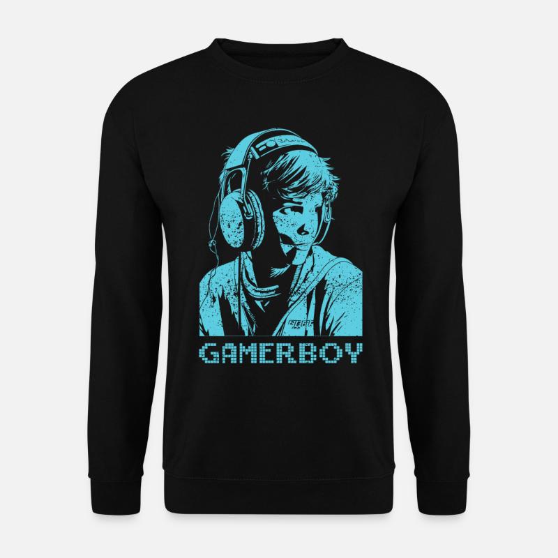 Gamerboy - blue - Unisex Sweatshirt - black