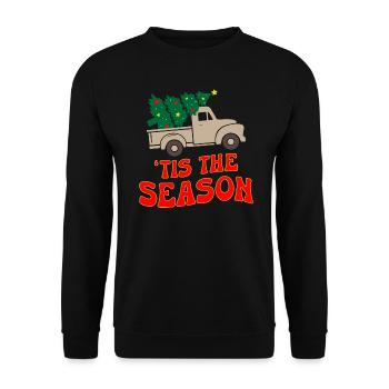 This The Season Christmas - Unisex Sweatshirt - black - Front - Alina (178cm) & Michal (187cm)