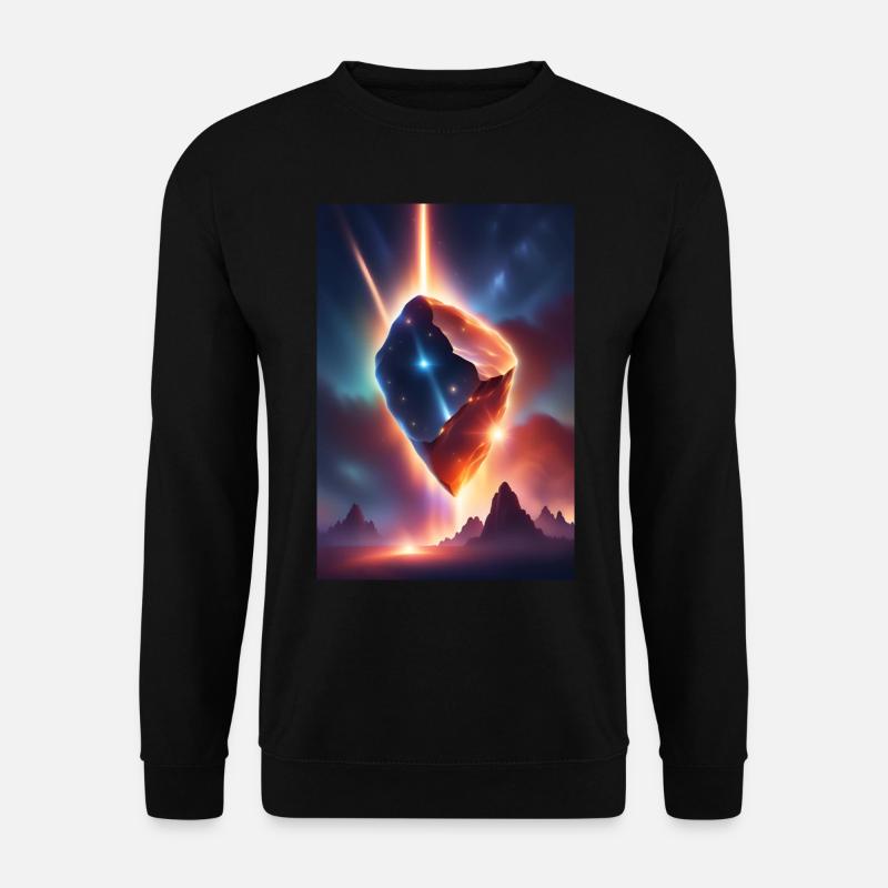 Awesome meteor falling down - Unisex Sweatshirt - black