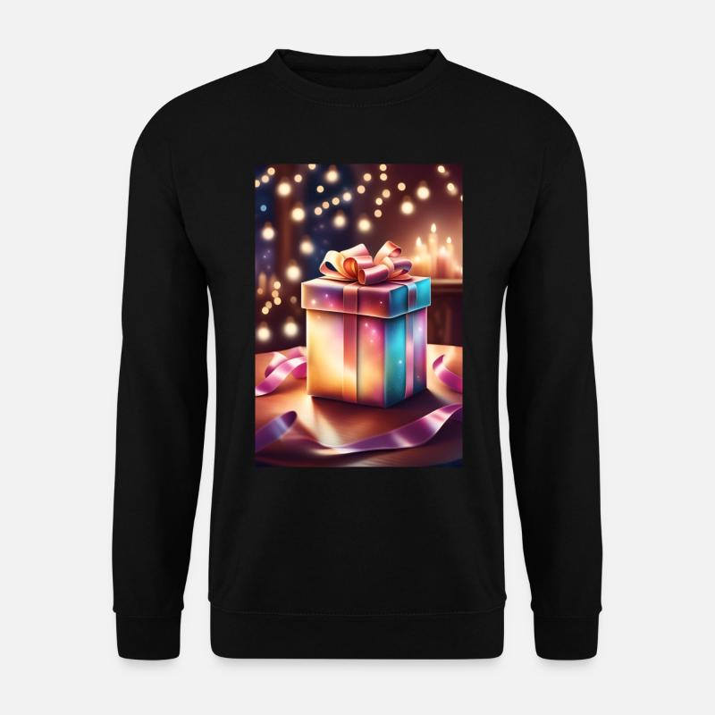 Super süße Weihnachtsgeschenkbox - Unisex Pullover - Schwarz