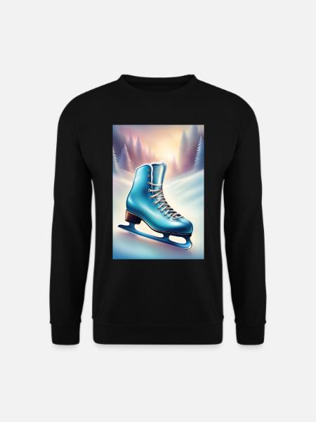 Ich liebe Eiskunstlauf - Unisex Pullover - Schwarz