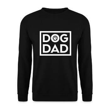 Dog Dad - Unisex Sweatshirt - black - Front - Alina (178cm) & Michal (187cm)