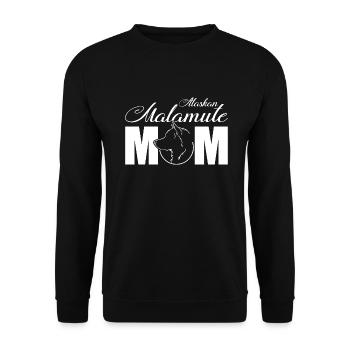 Malamute d’Alaska Maman Profil Chiens Chien Wilsigns - Sweat-shirt Unisexe - noir - Devant - Alina (178cm) & Michal (187cm)