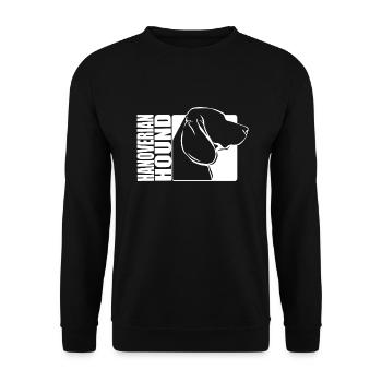 Hanoverian Hound Profile Dogs Dog Wilsigns - Unisex Sweatshirt - black - Front - Alina (178cm) & Michal (187cm)