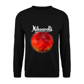 Mikeavelli Blutmond - Unisex Pullover - Schwarz - Vorne - Alina (178cm) & Michal (187cm)