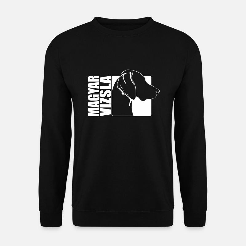 Magyar Vizsla Profil Hund Hunde Jagdhunde Wilsigns - Unisex Pullover - Schwarz