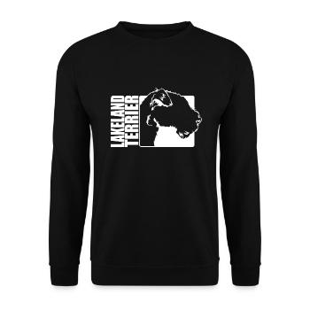 Lakeland Terrier Profil Chiens Chien Wilsigns - Sweat-shirt Unisexe - noir - Devant - Alina (178cm) & Michal (187cm)