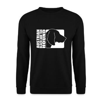 Austrian Black and Tan Hound Profile Dogs Wilsigns - Unisex Sweatshirt - black - Front - Alina (178cm) & Michal (187cm)