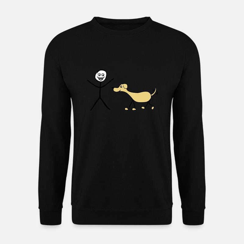 Ich und Hund - Unisex Pullover - Schwarz